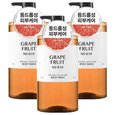 해피바스 오리지널 컬렉션 바디워시 자몽향, 910g, 3개
