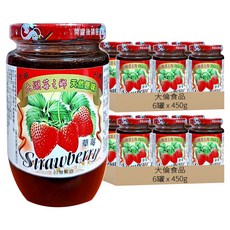 大倫食品 大湖莓之鄉 草莓醬, 12罐, 450g