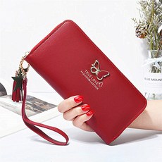 MotherBouti 蝴蝶 鉚釘 流蘇 手拿包 長夾 腕帶 MH200