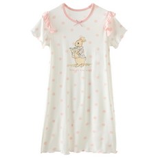 Kids Day 女童圓點荷葉邊兔子睡衣