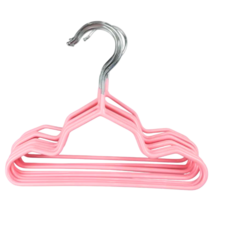 폴베아 논슬립 애견 미니 옷걸이 핑크, 10개