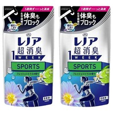 Lenor 蘭諾 日本原裝進口 1WEEK 超強除臭衣物柔軟精補充包 運動服專用, 380ml, 2包