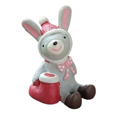 Laventia 聖誕復古感迷你公仔裝飾品 兔子, 1個