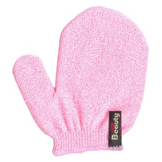 Shower Son 3J 去角質美容沐浴手套 臉部專用, 粉紅色, 1個, 1入