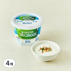 풀무원다논 그릭 플레인, 400g, 4개