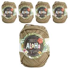 SEVY Aloha系列 編織線 80公尺, 卡其棕色, 5捲