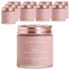 MARY&MAY 玫瑰玻尿酸潔淨泥膜 125g, 2罐, 5組