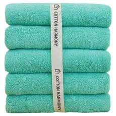 40支精梳棉高級飯店毛巾 200g, 薄荷綠色, 5條