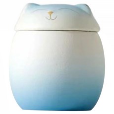 寵物骨灰罈 貓咪 小號 藍白漸層, 1個