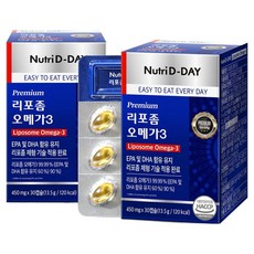 Nutri D-DAY 頂級脂質體Omega-3 13.5g, 30錠, 2個