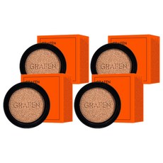 GRAFEN 男士帥氣遮瑕氣墊粉餅補充包 14g, 1號, 4個