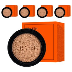 GRAFEN 男士帥氣遮瑕氣墊粉餅補充包 14g, 1號, 5個