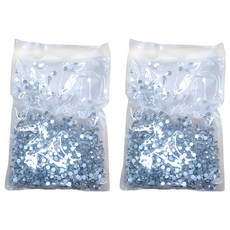 Biz Life MC切工水晶免燙平底美甲鑽, 2個, ss12