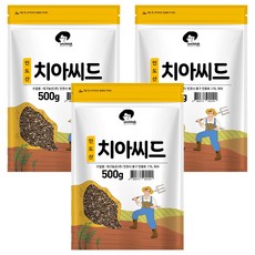 엉클탁 치아씨드, 500g, 3개