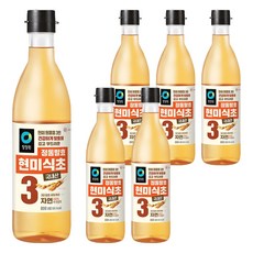 청정원 정통 현미 식초, 800ml, 6개