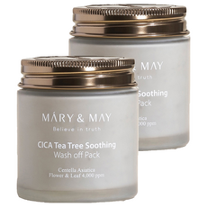 [비건뷰티] 마리엔메이 시카 티트리 수딩 워시오프팩 125g, 2개, 1개입