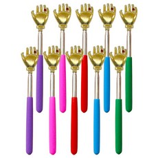 Meo 伸縮不求人抓背器5件組, 紫色、粉色、紅色、藍色、綠色, 2套