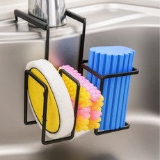 Gomji Home 廚房菜瓜布架 14 x 17.5 x 13 cm, 黑色, 1個