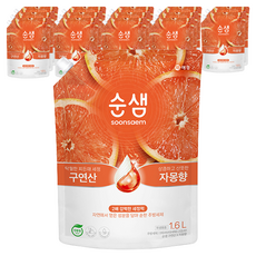 순샘 구연산 자몽향 주방세제 리필, 1.6L, 15개