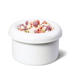 보울보울 소형견 고양이 밥그릇 헬로 도넛볼 3종 세트 국산 10cm, 밀크화이트, 1세트