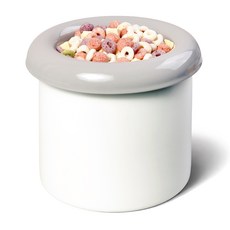 보울보울 중소형견 고양이 밥그릇 헬로 도넛볼 3종 세트 국산 15cm, 애쉬그레이, 1세트