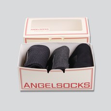 엔젤삭스 여성용 젠틀맨패키지 양말 3종 세트