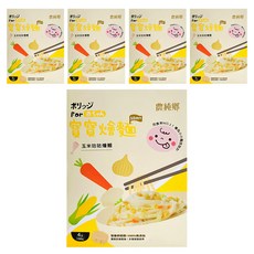 農純鄉 台灣公司貨 寶寶玉米咕咕燴麵 10個月以上 4包, 600g, 5盒