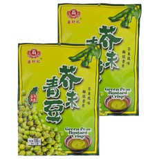 翁財記 芥末青豆, 185g, 2袋