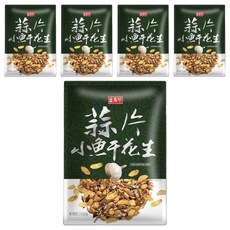 盛香珍 蒜片小魚干花生, 70g, 5袋