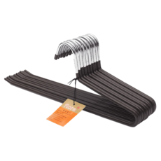 NATURE LIVING 防滑塗層1段褲掛 10入組, 棕色, 10個