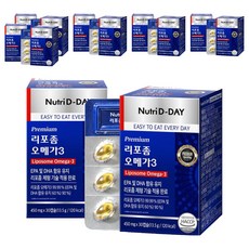 Nutri D-DAY 頂級脂質體Omega-3 13.5g, 30錠, 12個