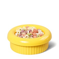 보울보울 미니견 먼치킨 밥그릇 헬로 도넛볼 3종 세트 국산 7cm, 치즈옐로우, 1세트