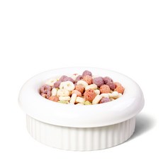 보울보울 미니견 먼치킨 밥그릇 헬로 도넛볼 3종 세트 국산 7cm, 밀크화이트, 1세트
