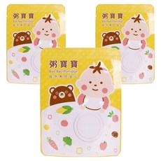 粥寶寶 無毒農 青蔬總匯吻仔魚 12個月以上, 120g, 3包