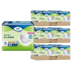 TENA 添寧 PROskin 貼心敢動褲, 腰圍39~53吋, 14片, 12包