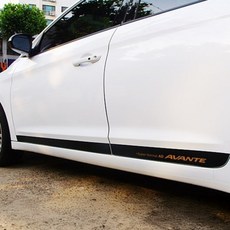 RACETECH Avante AD側門貼紙/碳黑色啞光黑色, 前衛廣告