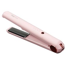 Pingo 台灣品工 Qmini 快充式無線迷你離子夾 Type-C充電 120秒快速升溫, 櫻花粉, U1