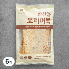 영자어묵 반찬용 요리어묵 사각, 400g, 6개