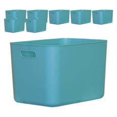 BONOHOUSE Pantry 四季生活收納籃, 薄荷綠, L(368 x 262 x 240 mm), 8個