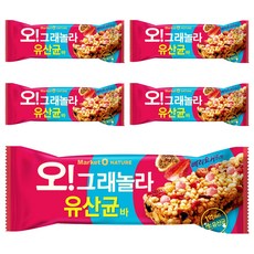 ORION 好麗友 Market O NATURE 乳酸麥片堅果棒 莓果優格口味, 5入, 35g