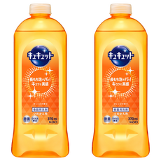 花王 Cucute 珂珂透 濃縮洗碗凝露 370mL 橘子香味, 2瓶