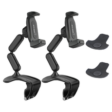 AutoSquare Cobra 2段儀表板支架 CP-D1IM + 墊片, 2套, 時尚黑