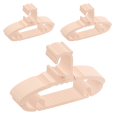 agazzang 4段可調節長度孩童衣架, 粉色, 30個