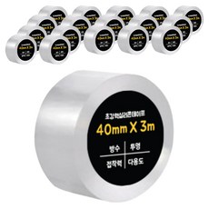 DADA 超強力單面矽膠膠帶 40mm x 3m, 透明, 18個