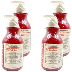 MALCOM 瑪律科姆 自然植萃柔敏香氛潤髮乳 禁忌玫瑰, 520ml, 4瓶