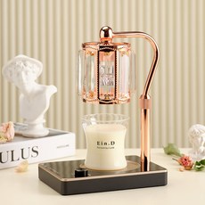 蠟燭百貨Elsa Candle Warmer玫瑰金黑+大豆蠟燭150g套組, 1套, RED ROSE