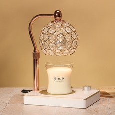 Candle Department Store 大豆蠟燭+香氛蠟燭暖燈+鹵素燈泡, 仲夏夜, 玫瑰金白色