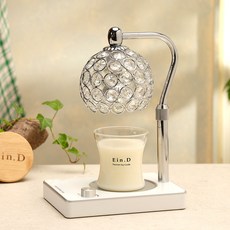 Candle Department Store Bijou 融蠟燈 銀白色 + 大豆蠟燭 150g 套組, Black Cherry