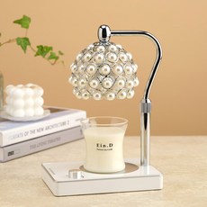 Candle Department Store Sarah 融蠟燈+蠟燭 150g 套組, 英國梨小蒼蘭, 銀色白色