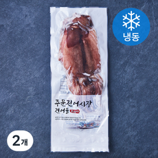 주문진어시장건어물 반건조 오징어 (냉동), 2개, 600g(5미)